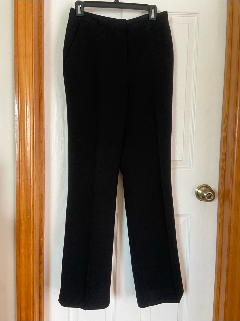 Calvin Klein Black Tailored Dress Pants Size 4 Lined Straight Leg Career